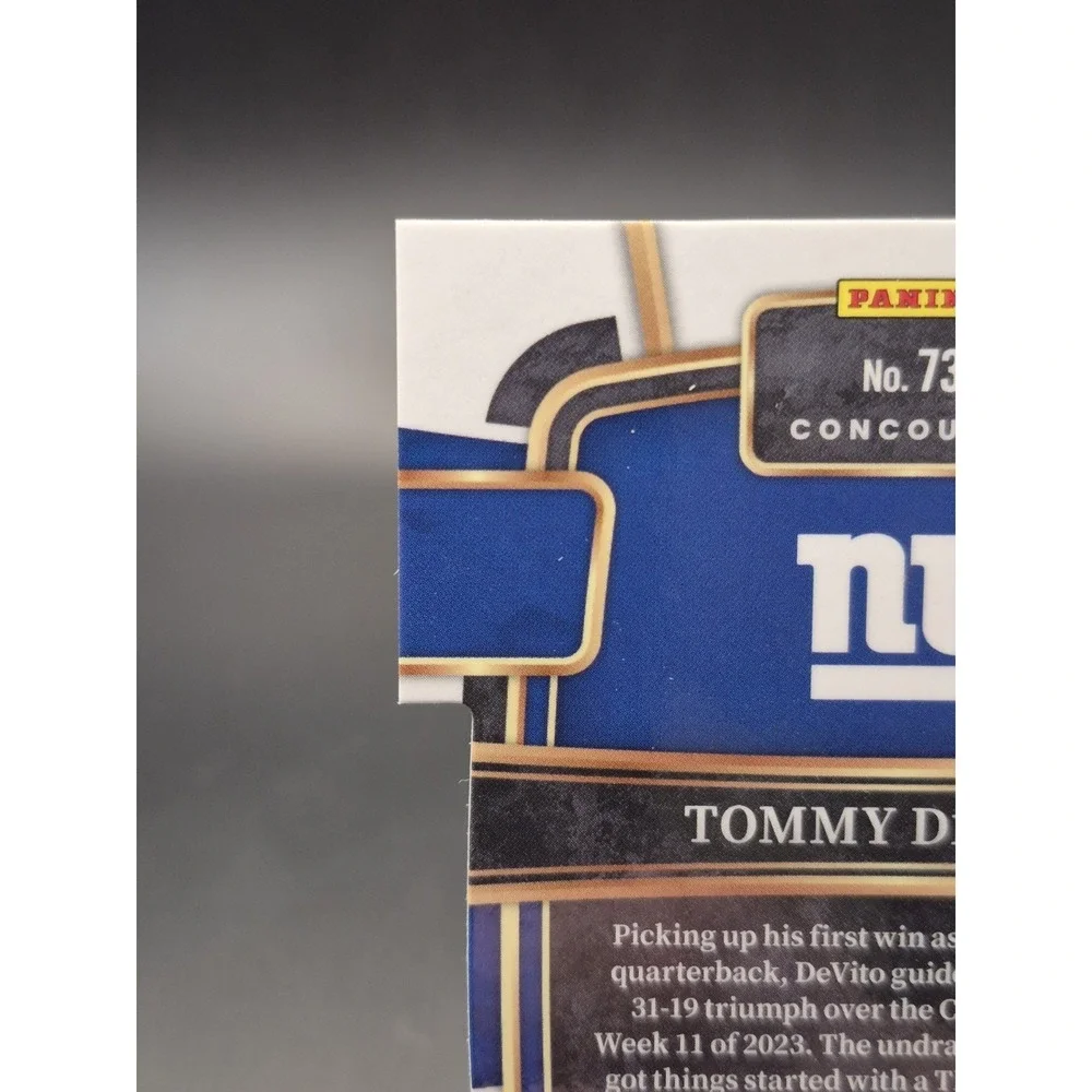 2023 Panini Select Tommy DeVito #73 Rookie Concourse Die-Cut Orange /499 Giants